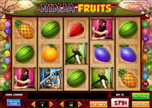 Ninja Fruits – ฟันผลไม้ในสไตล์เกมสล็อต