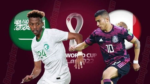 การเดิมพัน Saudi Arabia vs Mexico, 02h00 วันที่ 01/12