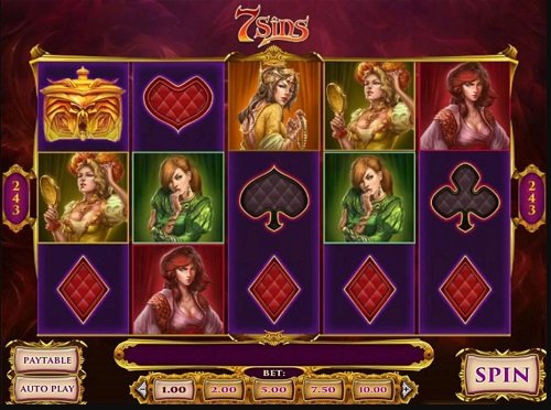 7 Sins - Slot game with easy gameplay with beautiful graphics