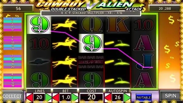 Cowboys and Aliens – Fun slot game with a science fiction theme