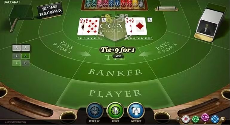 Instructions for playing Baccarat online at 188BET Casino